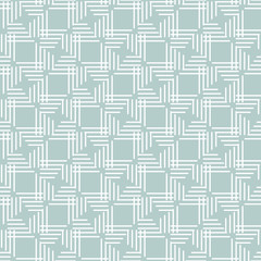 Seamless background for your designs. Modern vector light blue and white ornament. Geometric abstract pattern