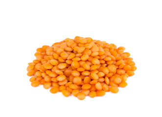 Lentil isolated on white background
