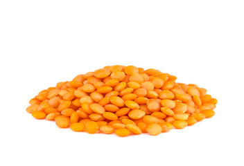 Lentil isolated on white background