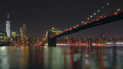 Fototapeta na wymiar Manhattan skyline from Brooklyn. New York. USA