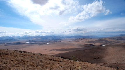 Fototapeta na wymiar Mountains near the Tolbo lake in the Western Mongolia