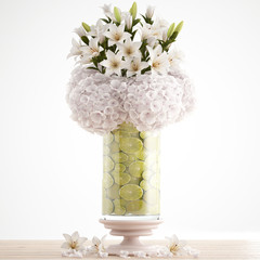 Bouquet of lily in a vase