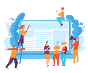 Vector business concept art creating ideas success process.