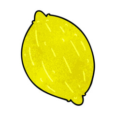 textured cartoon of a lemon