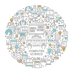 Vector line concept for computer science