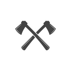 Crossed axes flat vector icon