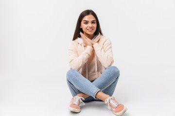 Portrait of a beautiful young woman casualy dressed