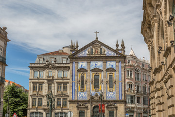 Classical building of the old city of Porto
