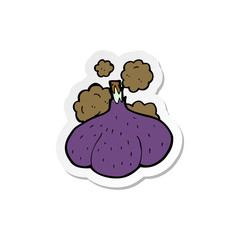 sticker of a cartoon red onion