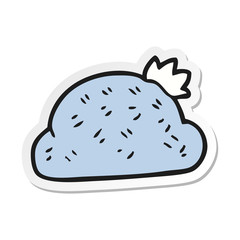 sticker of a cartoon hat