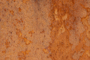 Old Distressed Brown Terracotta Copper Rusty Stone Background with Rough Texture Multicolored Inclusions. Stained Gradient Coarse Grainy Surface