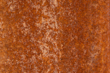 Old Distressed Brown Terracotta Copper Rusty Stone Background with Rough Texture Multicolored Inclusions. Stained Gradient Coarse Grainy Surface