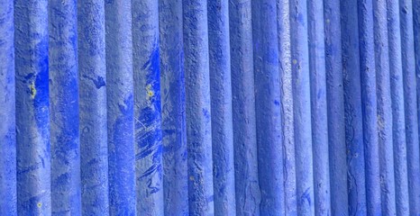 Blaue Metalltextur, Wellblech