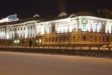Fototapeta na wymiar St. Petersburg winter night