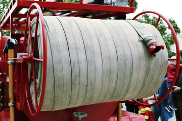 details and structure of the fire truck