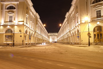 Naklejka na ściany i meble St. Petersburg winter night