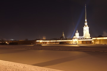 Obraz premium St. Petersburg winter night