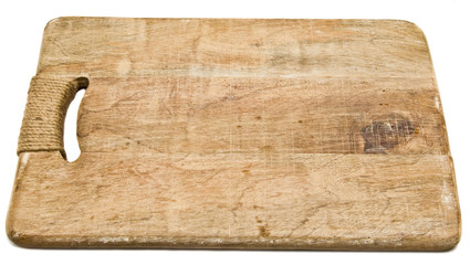 Wooden cutting board background