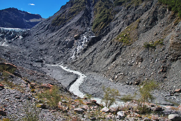 Franz Josef Glacier, Southern Alps, New Zealand