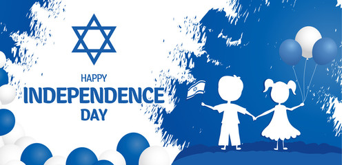 Happy independence day of Israel. Israel festive day on April 19