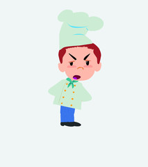 Chef is slightly angry.