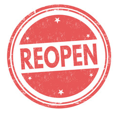 Reopen sign or stamp