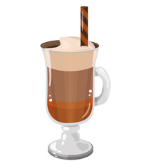 Coffee mug. Vector.