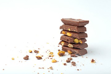 milk and cocoa chocolates 