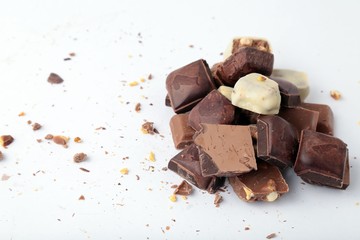 milk and cocoa chocolates 