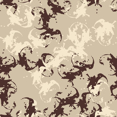 Urban UFO camouflage of various shades of beige and brown colors