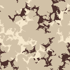 Urban UFO camouflage of various shades of beige and brown colors