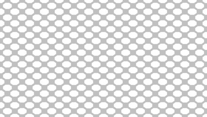 Nahtloses Muster mit Achtecken grau weiß
