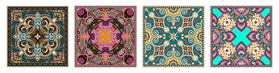 Traditional ornamental floral paisley bandanna