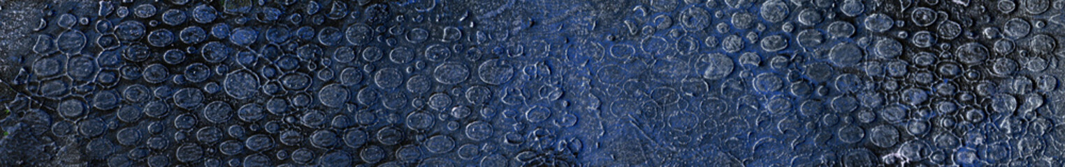 blue and gold embossed plaster background