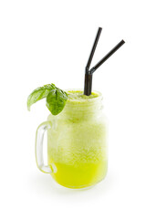 Summer cocktail isolated on white background