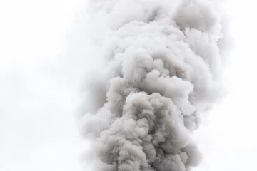 Crédence de cuisine en verre imprimé Fumée Steam locomotive smoke pollution in Transylvania 