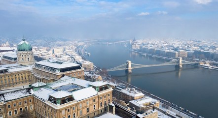 Panorama of Budapest Hungary