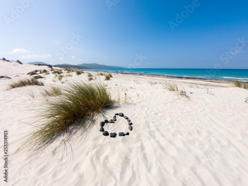 Spiaggia In Sardegna A Porto Pino Con Le Dune Di Sabbia