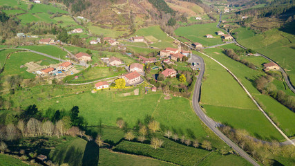 Fototapeta premium countryside village of basque country, Spain