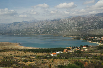 Fototapeta premium Lake near Trogir, Croatia