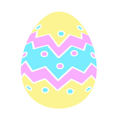 Color Easter egg vector icons flat style