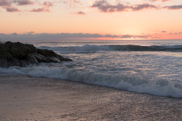 Couché de soleil Le vieux Boucau Landes