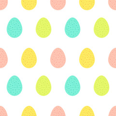 Easter eggs colorful pastel pattern.