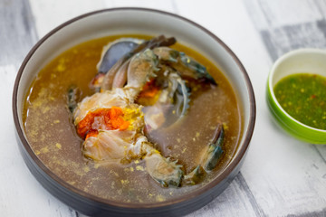 Sea crab eggs pickled in fish sauce