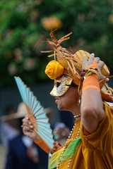 Grosse chaleur le jour des mariages burlesques au carnaval de Cayenne en Guyane française