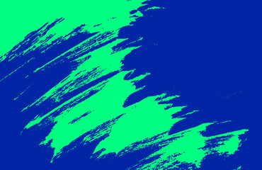 Fototapeta na wymiar blue and green paint brush strokes background 