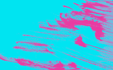 pink and blue paint brush strokes background 