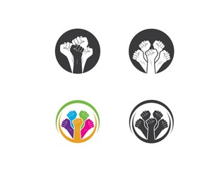 Fototapeta na wymiar success,togetherness hand icon logo vector