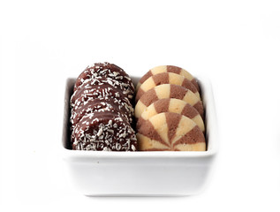 biscuits on a white background 