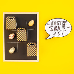 Creative Top view holiday Easter Sale Concept
